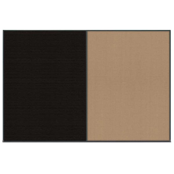 Enclosed Corkboard, 1 Door, 60"x36", 4" Fra
